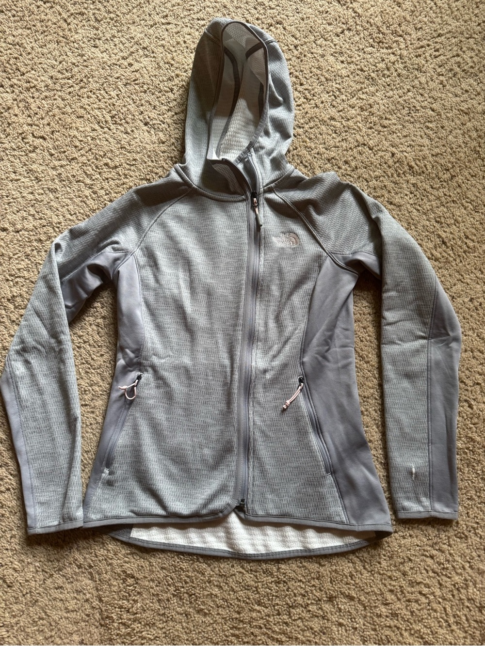 The North Face Women's Gray Hooded Full-Zip Utility Jacket